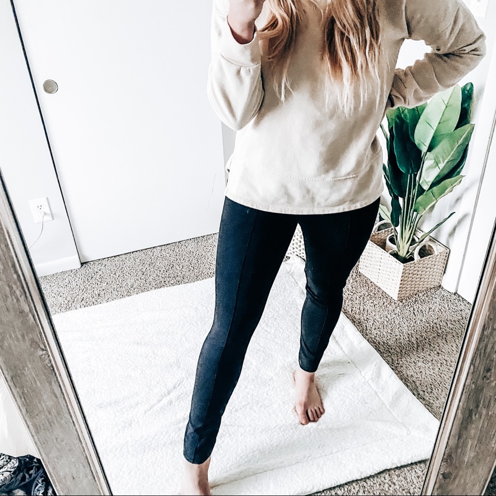 Everlane black side zip pants